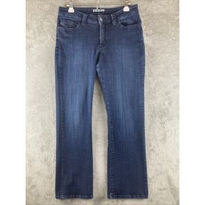 Lee Jeans Womens Size 14 Slender Secret Lower On The‎ Waist Comfort Dark Wash
